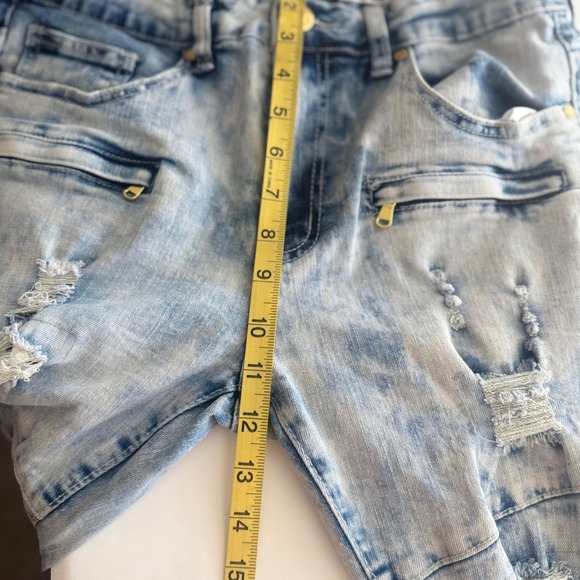 Argonaut Jeans Distressed Ripped Acid Wash Moto Style Denim‎ Pants, Size: N/A - Picture 8 of 11